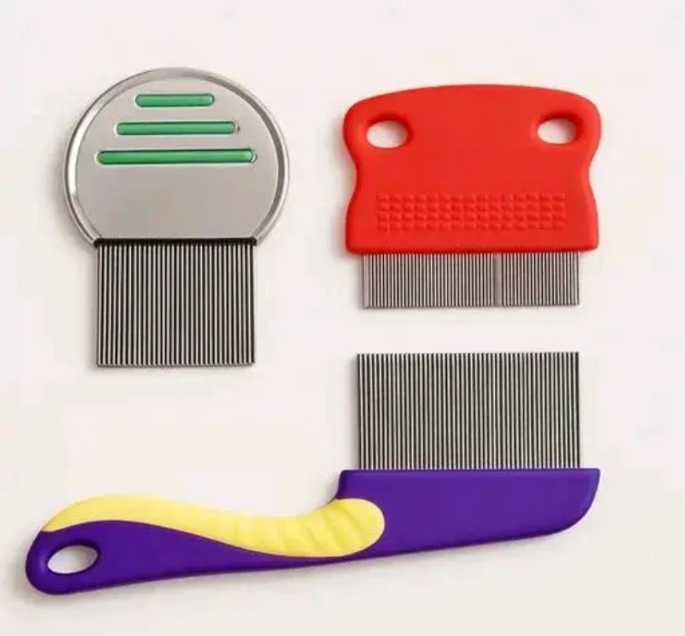 3 in 1 Stainless Steel Lice Comb Set for Women & Kids | Nit Removal Pack