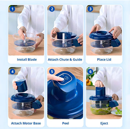 Premium Automatic Electric Fruit & Vegetable Peeler – One Touch Smart Kitchen Tool